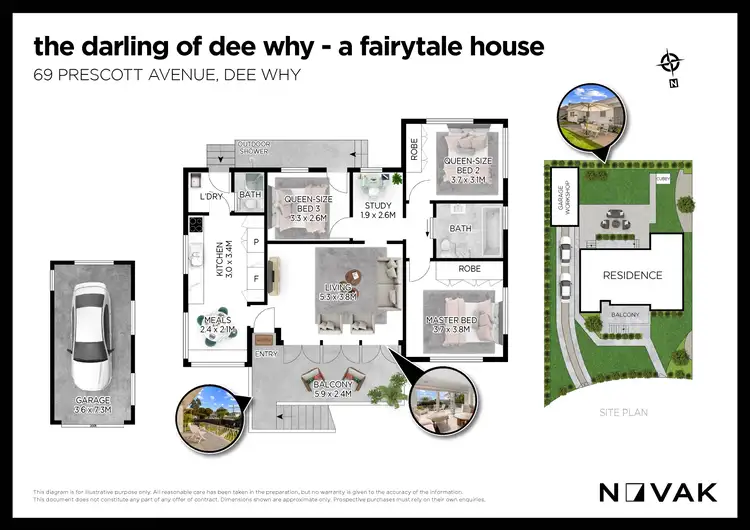 Floorplan of Homely house listing, 69 Prescott Avenue, Dee Why NSW 2099
