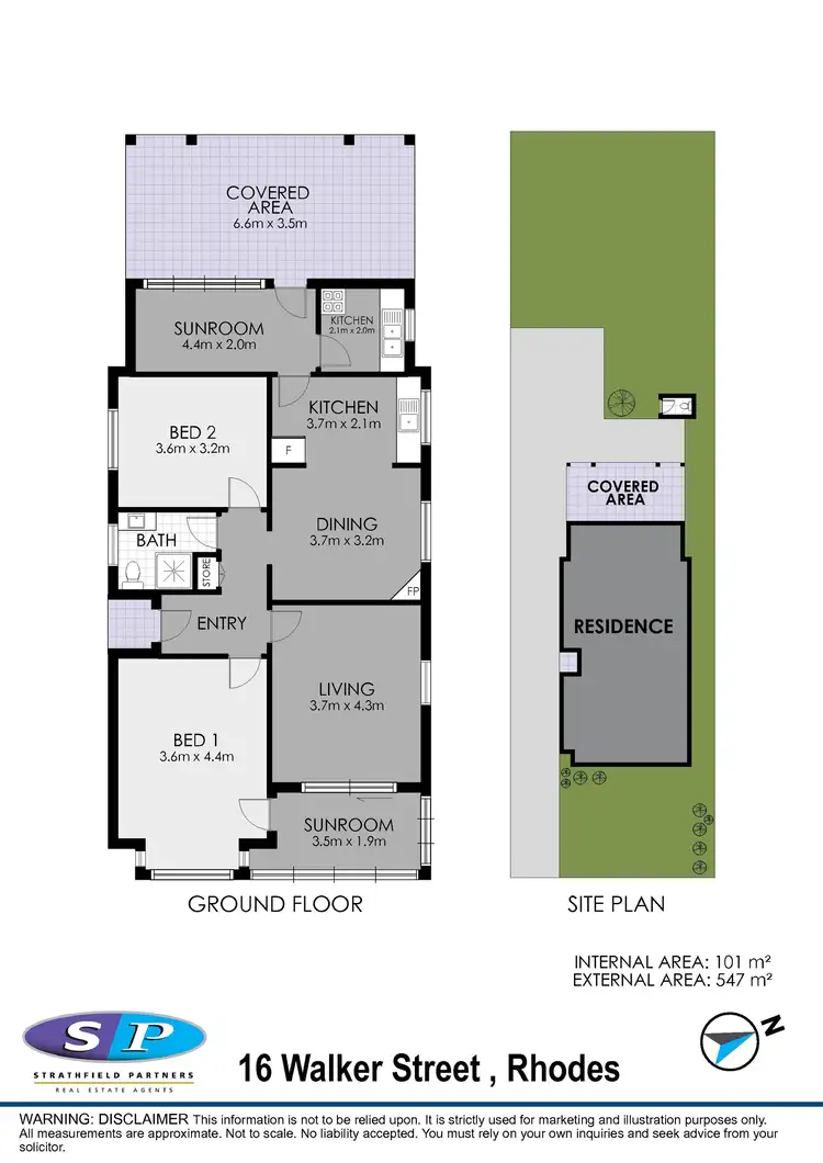 Floorplan of Homely house listing, 16 Walker Street, Rhodes NSW 2138