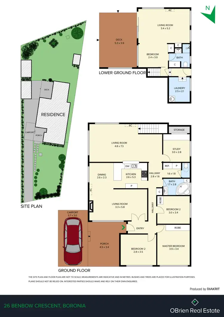 Floorplan of Homely house listing, 26 Benbow Crescent, Boronia VIC 3155