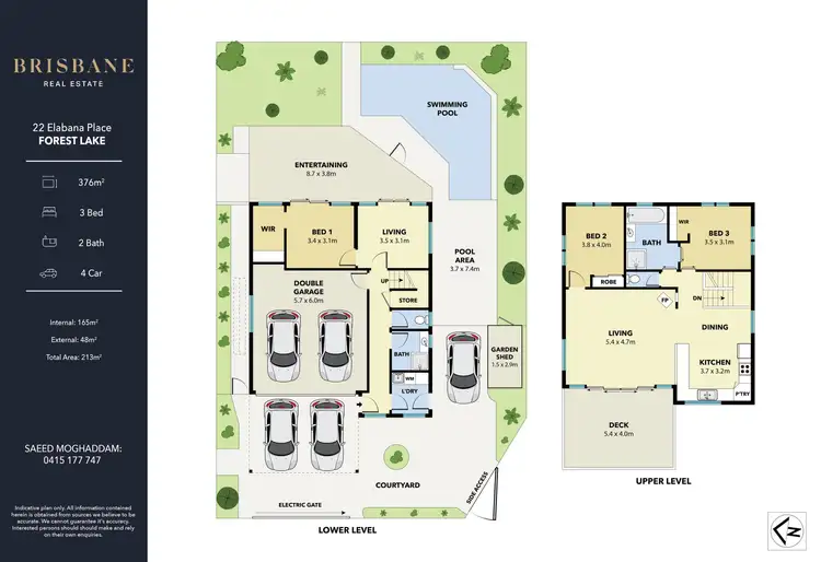 Floorplan of Homely house listing, 22 Elabana Place, Forest Lake QLD 4078