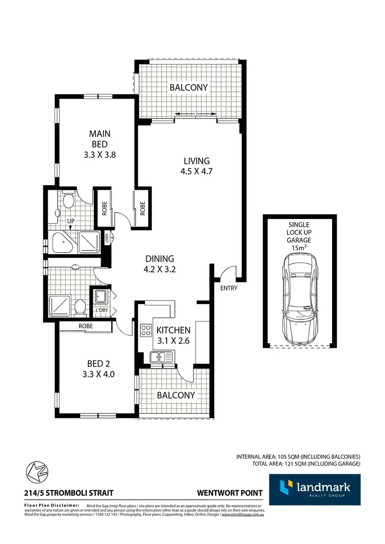 Floorplan of Homely apartment listing, 214/5 Stromboli Strait, Wentworth Point NSW 2127