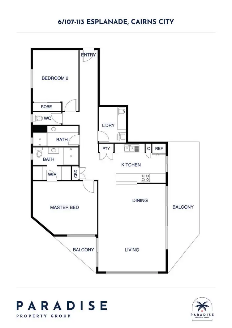 Floorplan of Homely unit listing, 6/107-113 Esplanade, Cairns City QLD 4870