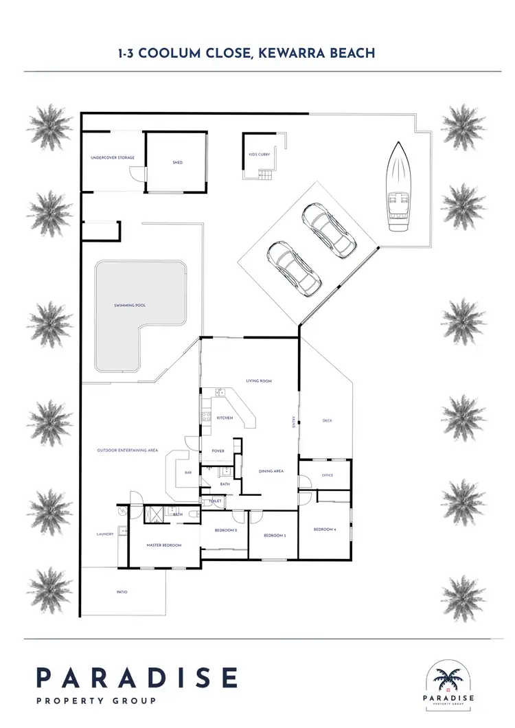 Floorplan of Homely house listing, 1-3 Coolum Close, Kewarra Beach QLD 4879