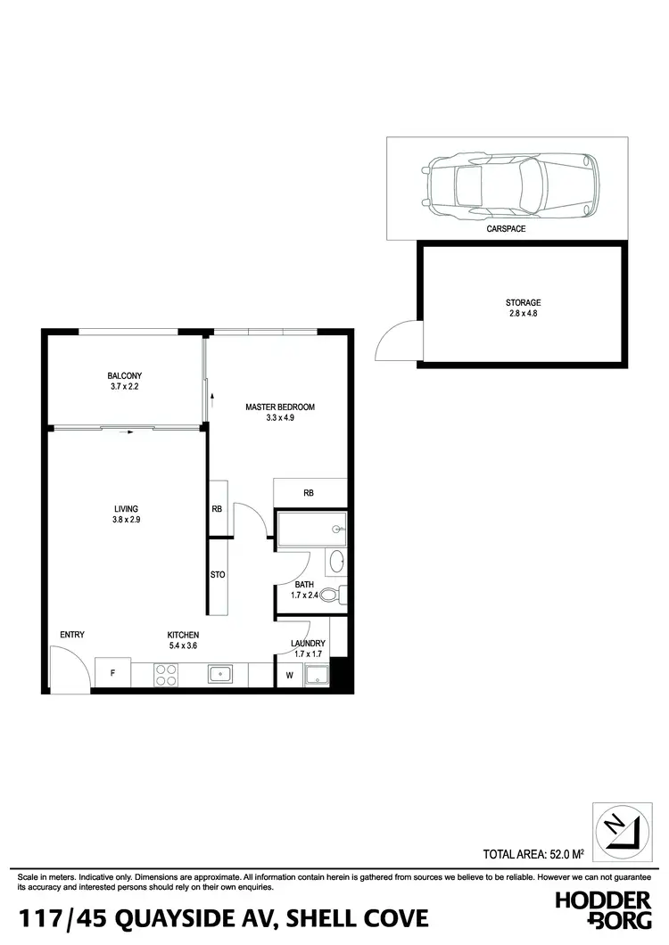 Floorplan of Homely apartment listing, 117/45 Quayside Avenue, Shell Cove NSW 2529