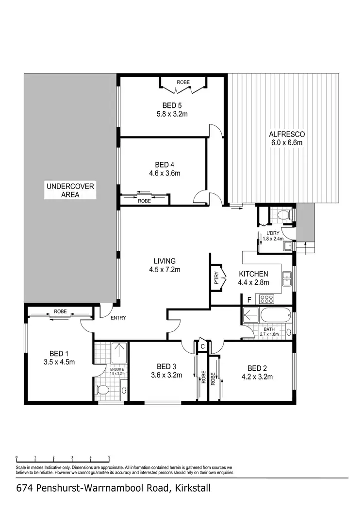 Floorplan of Homely house listing, 674 Penshurst-Warrnambool Road, Kirkstall VIC 3283