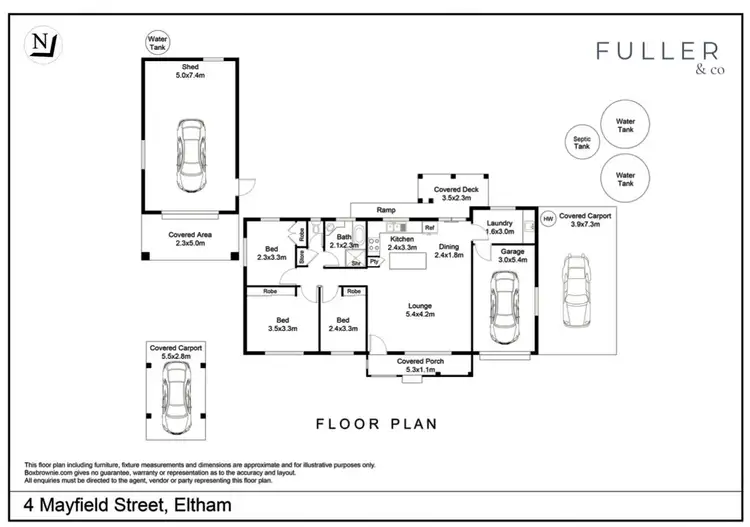 Floorplan of Homely house listing, 4 Mayfield Street, Eltham NSW 2480