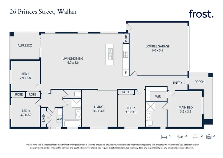 Floorplan of Homely house listing, 26 Princes Circuit, Wallan VIC 3756