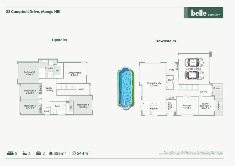 Floorplan of Homely house listing, 22 Campbell Drive, Mango Hill QLD 4509