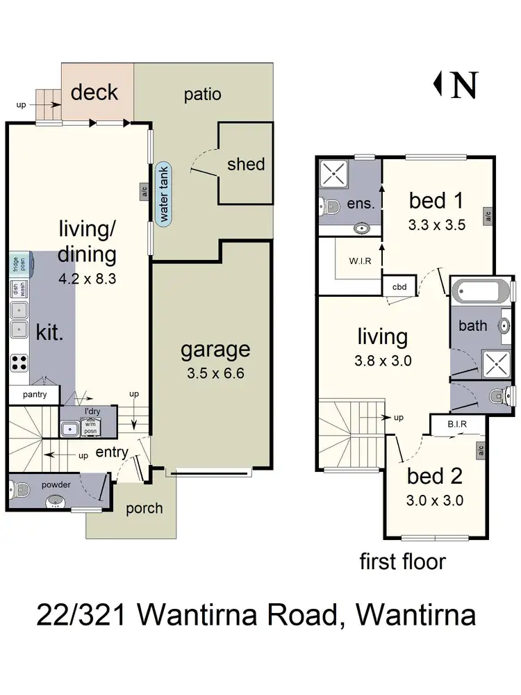 Floorplan of Homely unit listing, 22/321 Wantirna Road, Wantirna VIC 3152