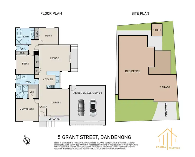 Floorplan of Homely house listing, 5 Grant Street, Dandenong VIC 3175