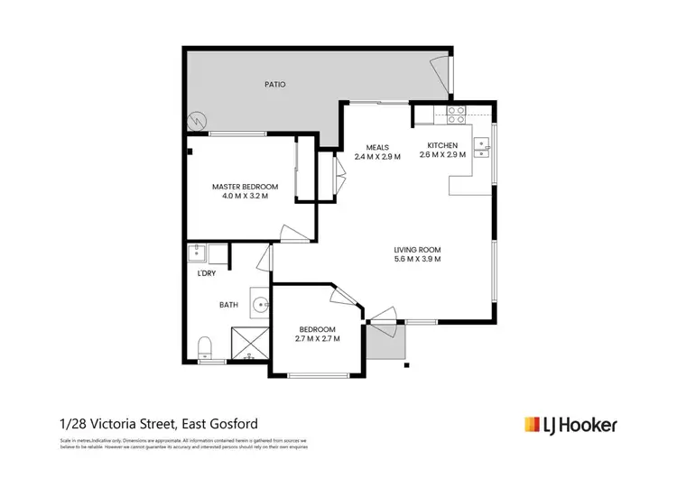 Floorplan of Homely villa listing, 1/28 Victoria Street, East Gosford NSW 2250