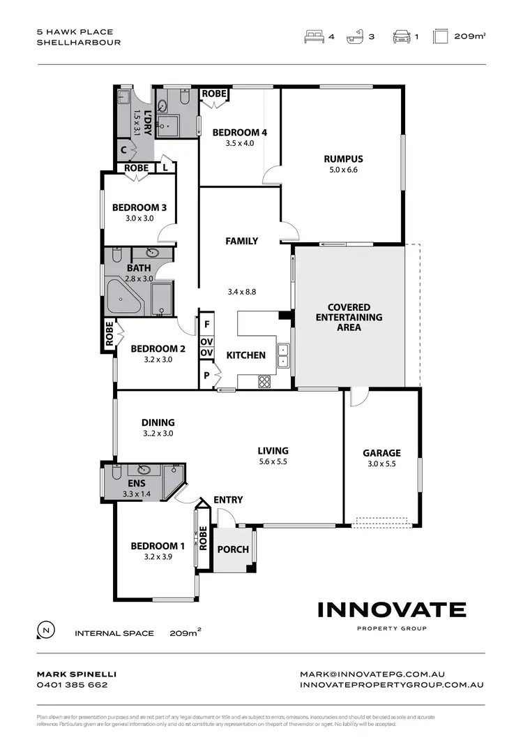 Floorplan of Homely house listing, 5 Hawk Place, Shellharbour NSW 2529