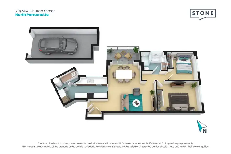 Floorplan of Homely apartment listing, 79/504 Church Street, North Parramatta NSW 2151