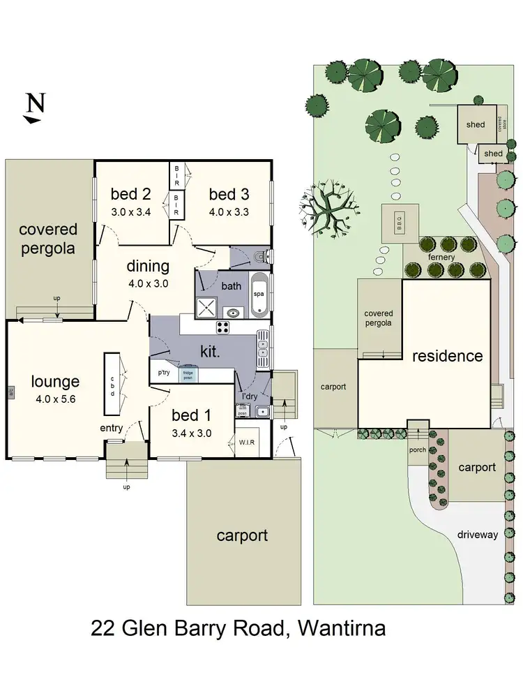 Floorplan of Homely house listing, 22 Glen Barry Road, Wantirna VIC 3152