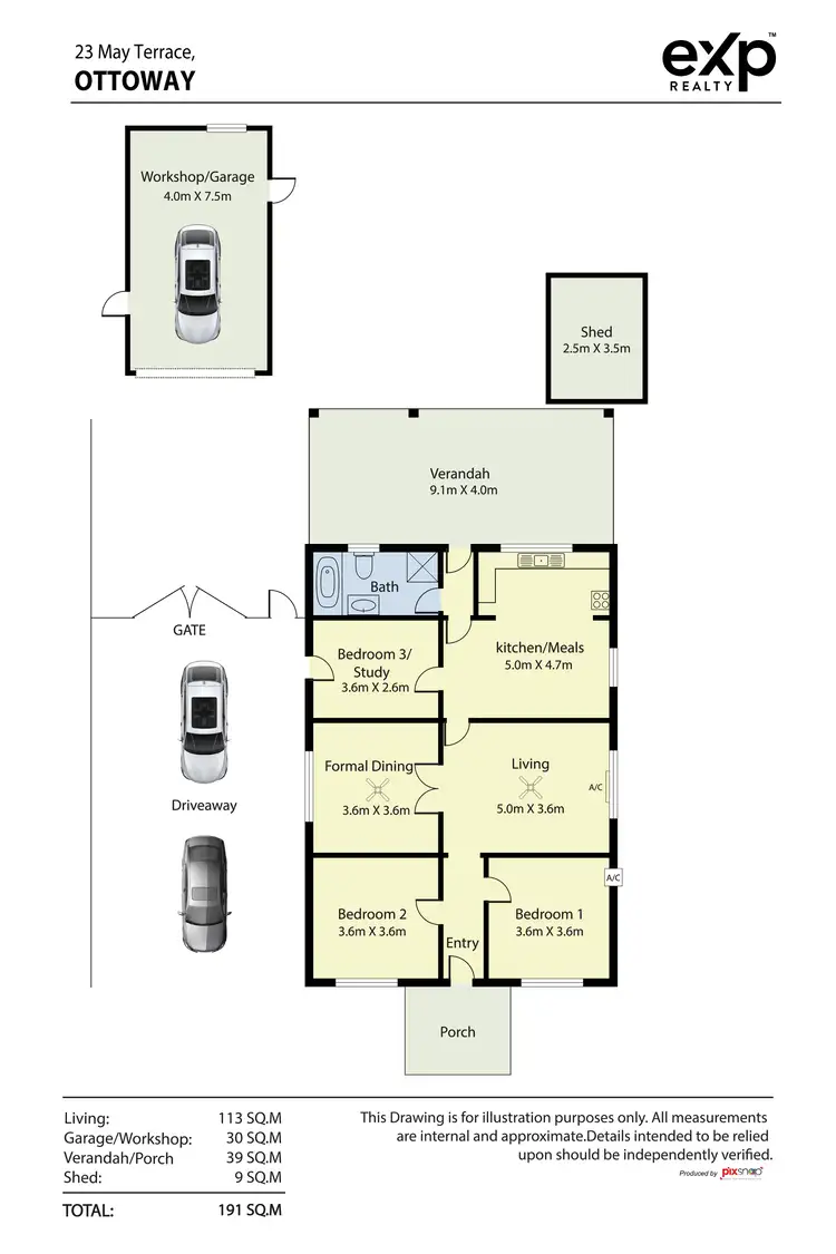 Floorplan of Homely house listing, 23 May Terrace, Ottoway SA 5013