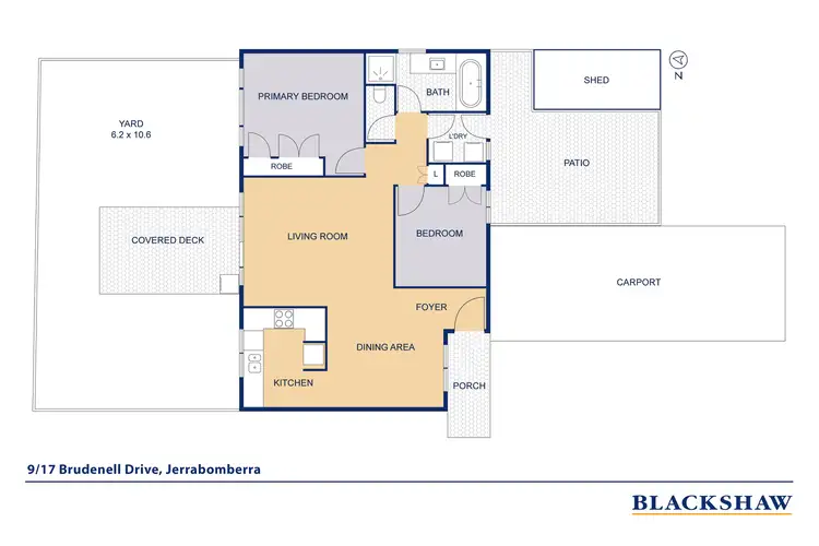 Floorplan of Homely townhouse listing, 9/17 Brudenell Drive, Jerrabomberra NSW 2619