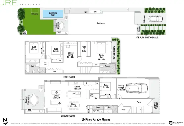 Floorplan of Homely semi-detached listing, 8B Pines Parade, Gymea NSW 2227
