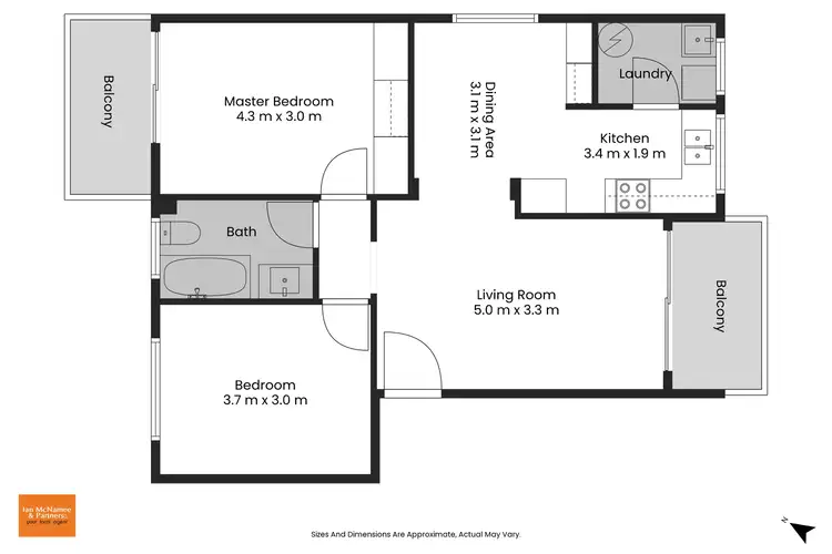 Floorplan of Homely apartment listing, 12/2 Mowatt Street, Queanbeyan NSW 2620