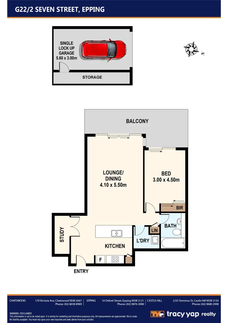 Floorplan of Homely apartment listing, G22/2 Seven Street, Epping NSW 2121