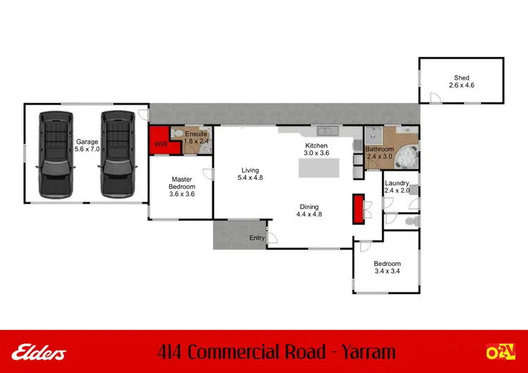 Floorplan of Homely house listing, 414 Commercial Road, Yarram VIC 3971