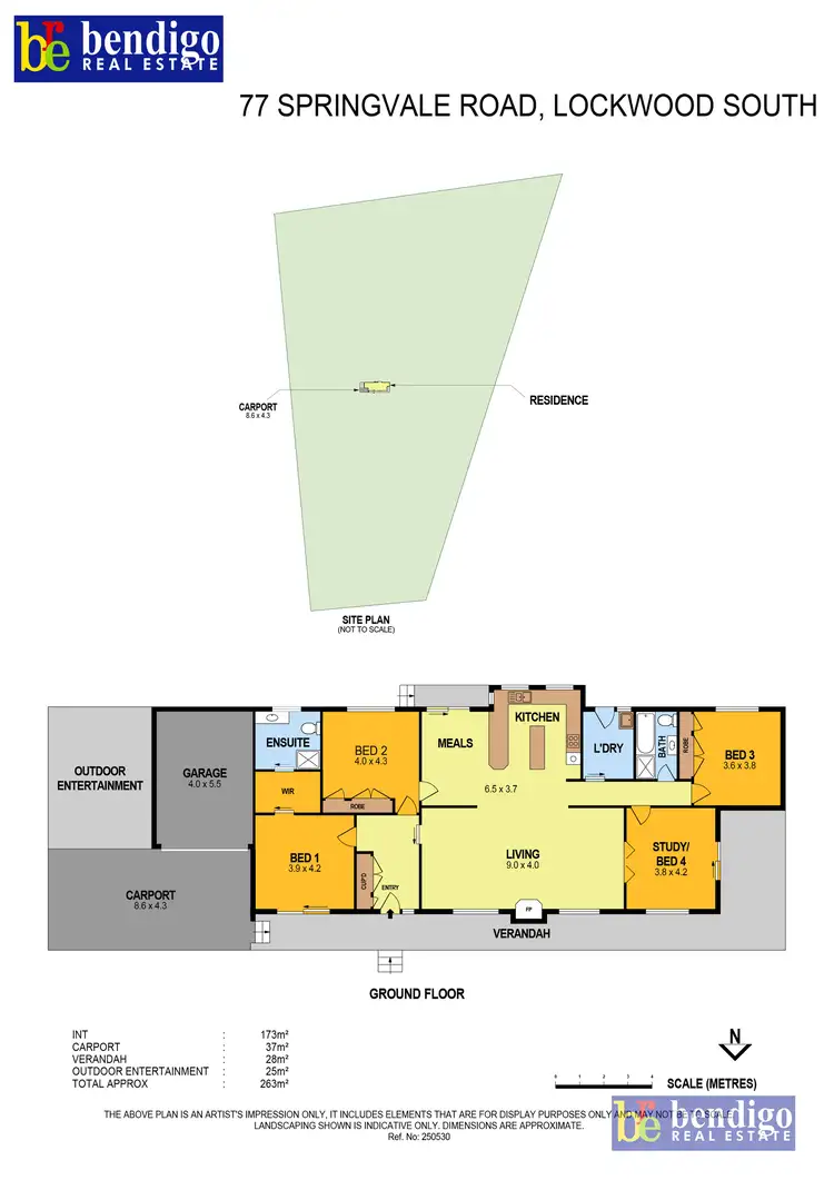 Floorplan of Homely house listing, 77 Springvale Road, Lockwood South VIC 3551
