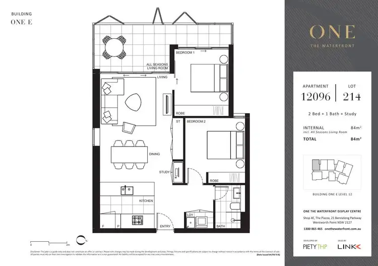 Floorplan of Homely apartment listing, E12096/5 Bennelong Parkway, Wentworth Point NSW 2127
