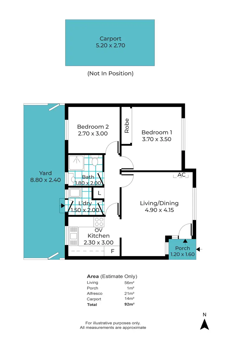 Floorplan of Homely unit listing, 3/10 Daws Road, Ascot Park SA 5043