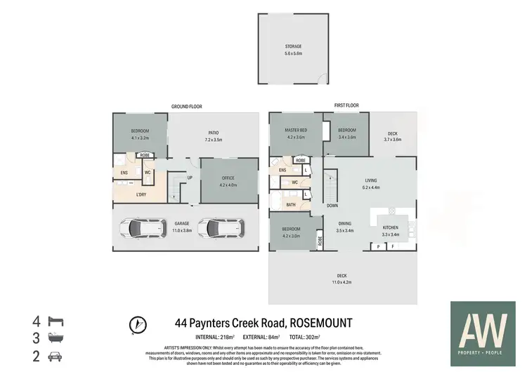 Floorplan of Homely rural property listing, 44 Paynters Creek Road, Rosemount QLD 4560