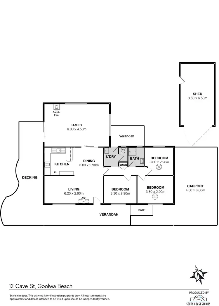 Floorplan of Homely house listing, 12 Cave Street, Goolwa Beach SA 5214