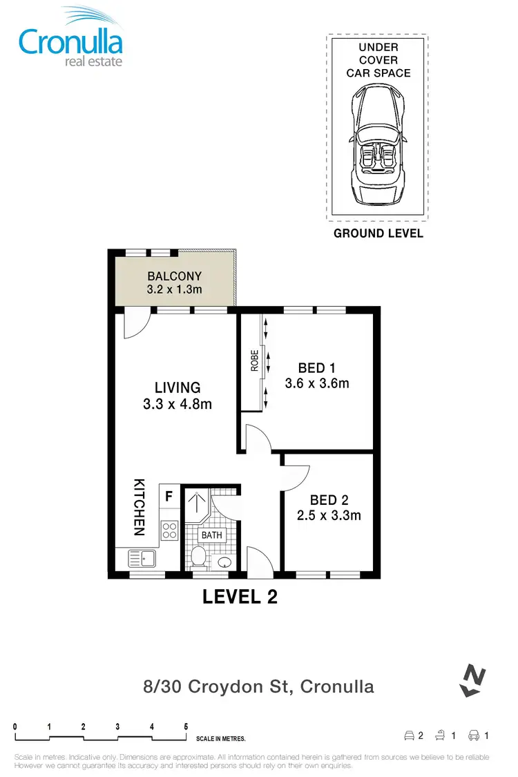 Floorplan of Homely apartment listing, 8/30 Croydon Street, Cronulla NSW 2230