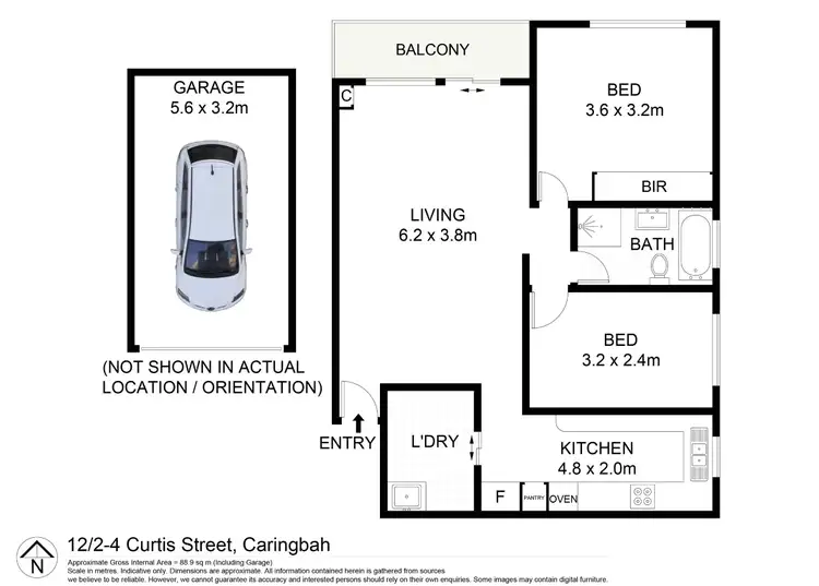 Floorplan of Homely unit listing, 12/2-4 Curtis Street, Caringbah NSW 2229