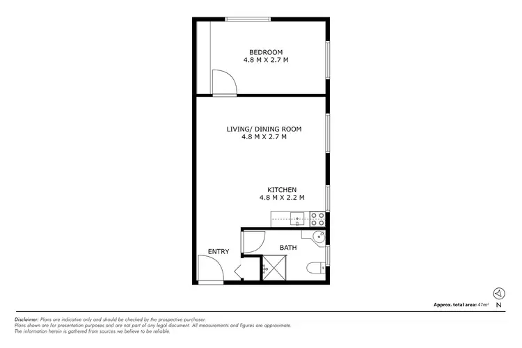 Floorplan of Homely unit listing, 8/46 Trinculo Place, Queanbeyan East NSW 2620