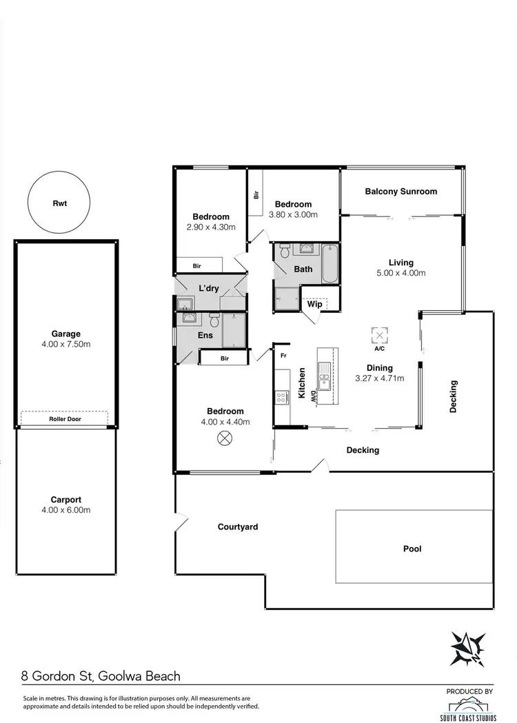 Floorplan of Homely house listing, 8 Gordon Street, Goolwa Beach SA 5214