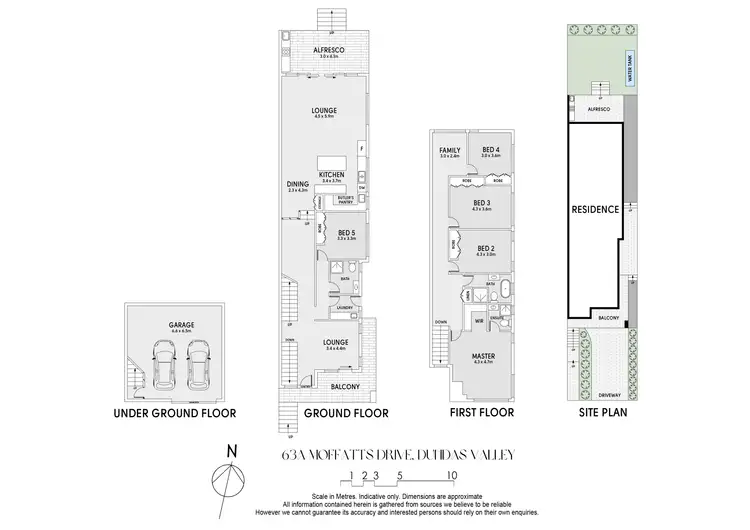 Floorplan of Homely semi-detached listing, 63A Moffatts Drive, Dundas Valley NSW 2117