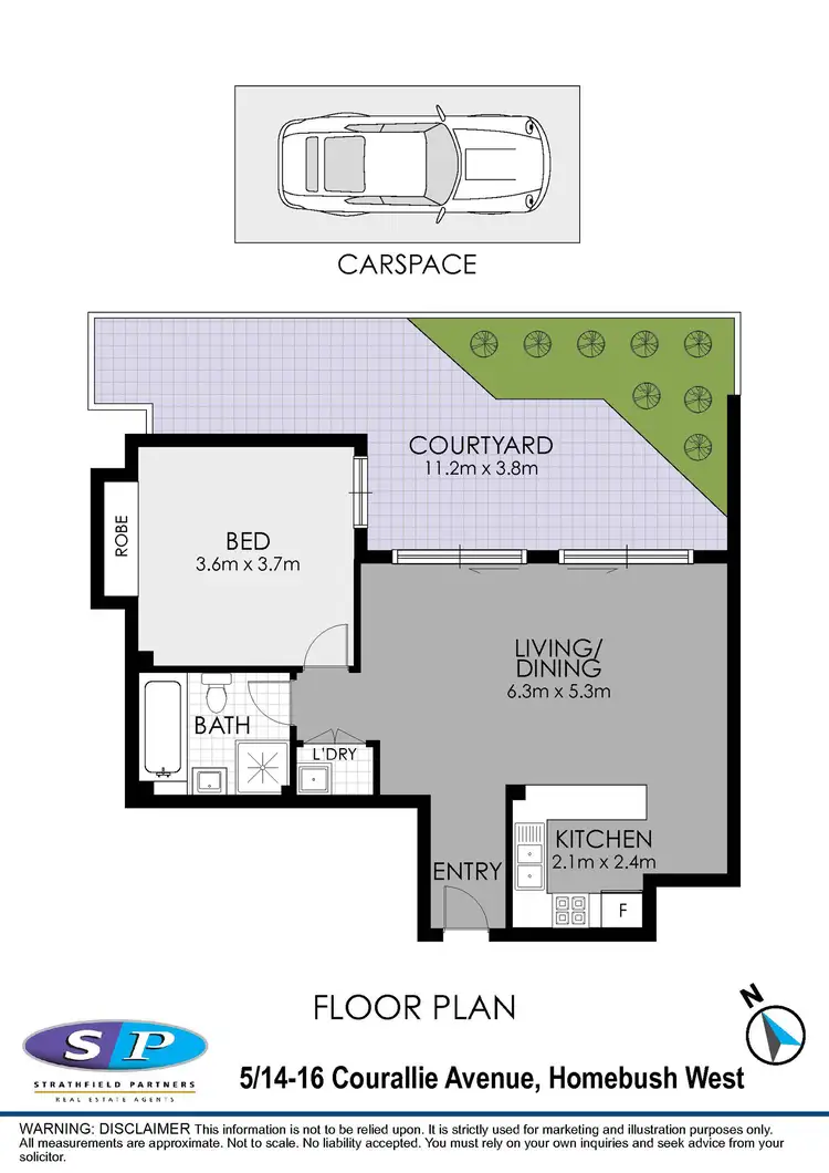 Floorplan of Homely apartment listing, 5/14-16 Courallie Avenue, Homebush West NSW 2140