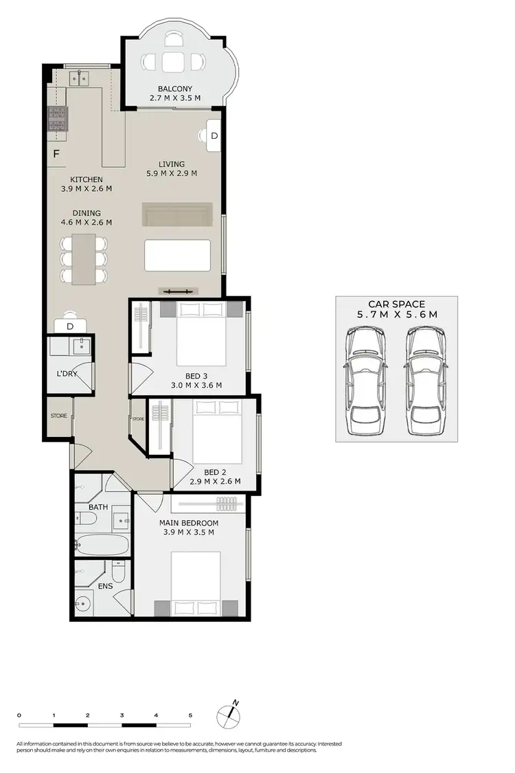 Floorplan of Homely unit listing, 1/22 Bridge Street, Epping NSW 2121