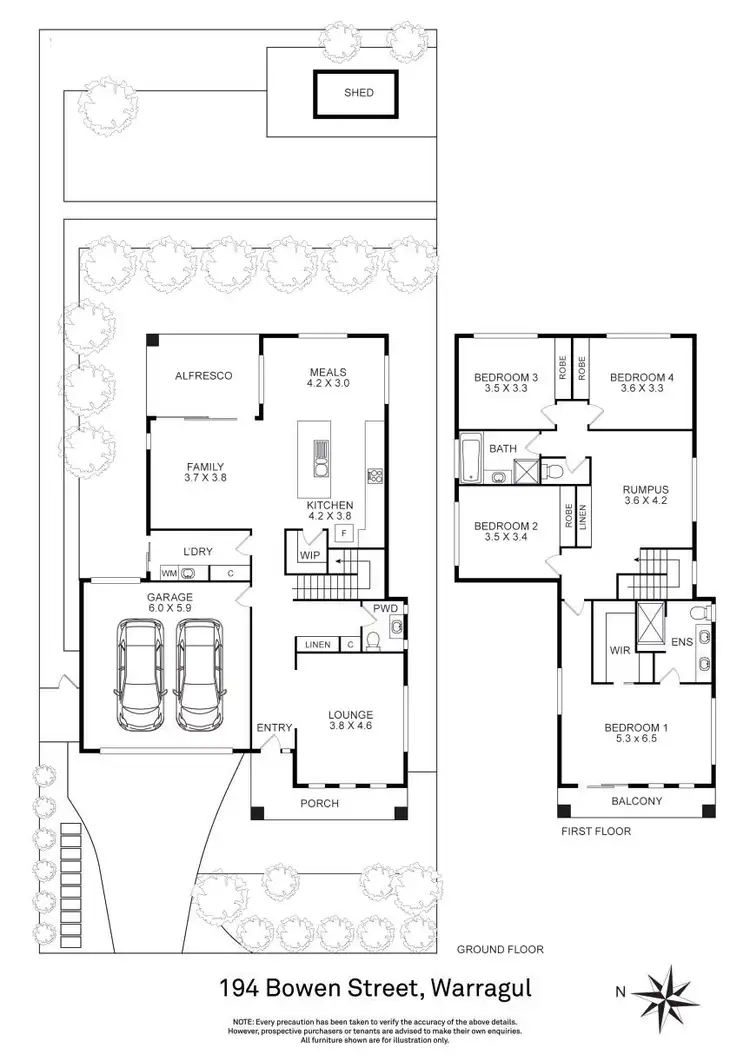 Floorplan of Homely house listing, 194 Bowen Street, Warragul VIC 3820