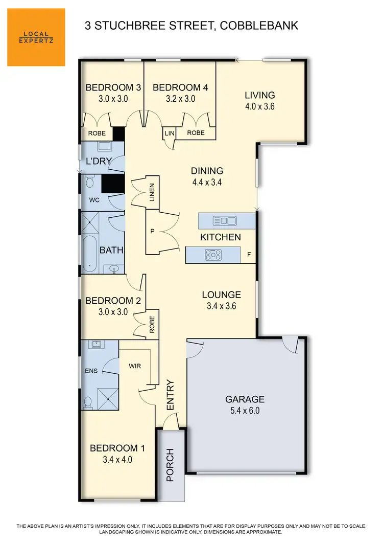 Floorplan of Homely house listing, 3 Stuchbree Street, Cobblebank VIC 3338