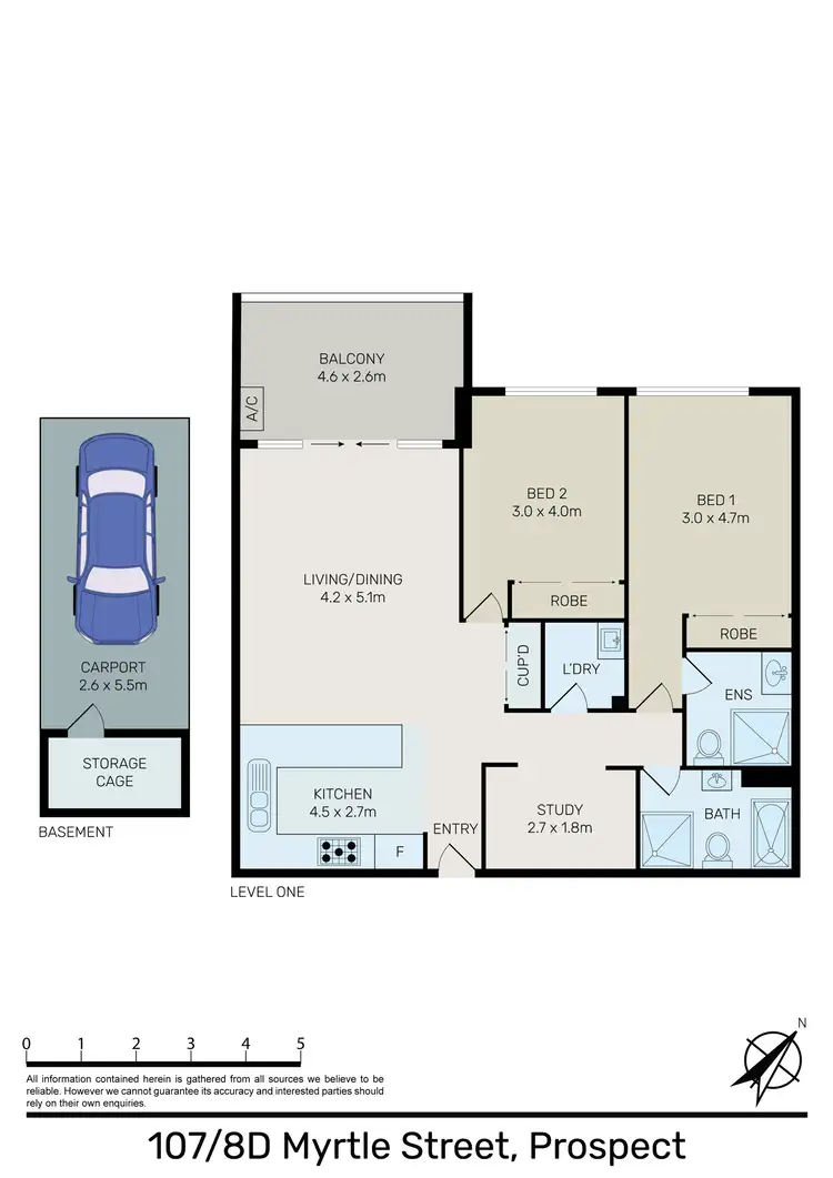 Floorplan of Homely unit listing, 107/8D Myrtle Street, Prospect NSW 2148