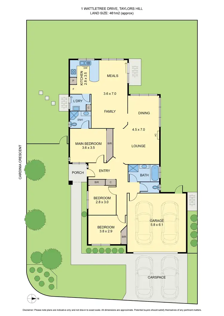 Floorplan of Homely land listing, 1 Wattletree Drive, Taylors Hill VIC 3037