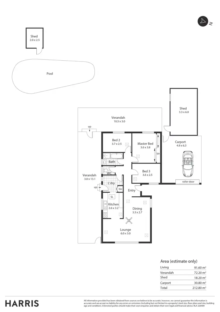 Floorplan of Homely house listing, 13 Bandiana Crescent, Elizabeth North SA 5113