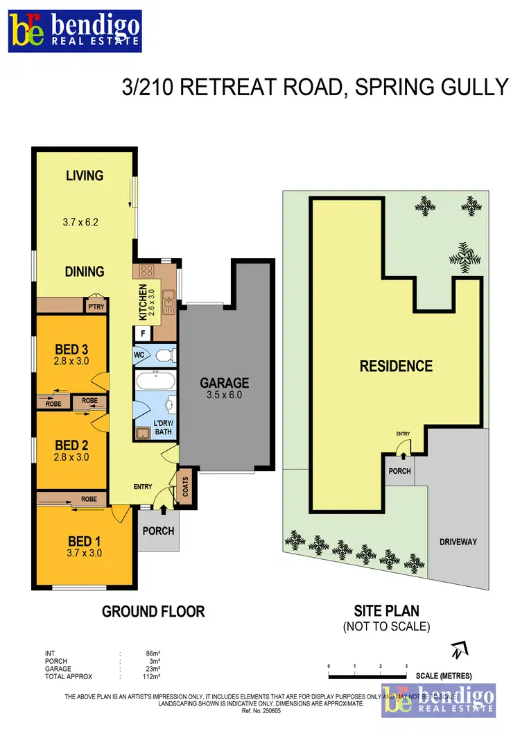 Floorplan of Homely townhouse listing, 3/210 Retreat Road, Spring Gully VIC 3550
