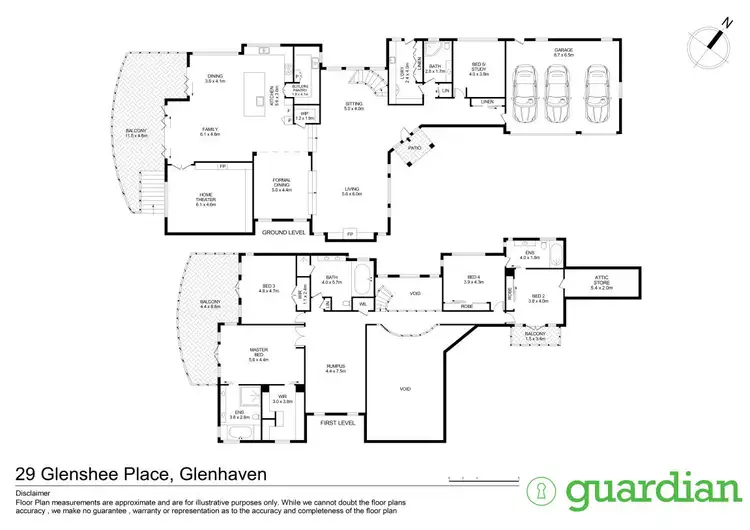 Floorplan of Homely house listing, 29 Glenshee Place, Glenhaven NSW 2156