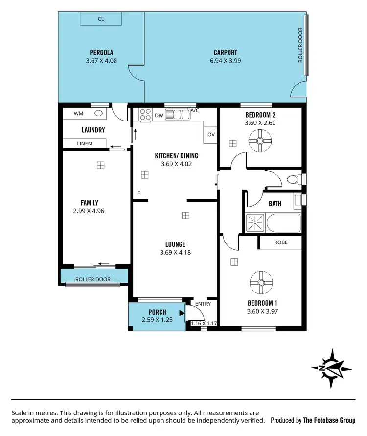 Floorplan of Homely unit listing, 9/471 Grange Road, Seaton SA 5023