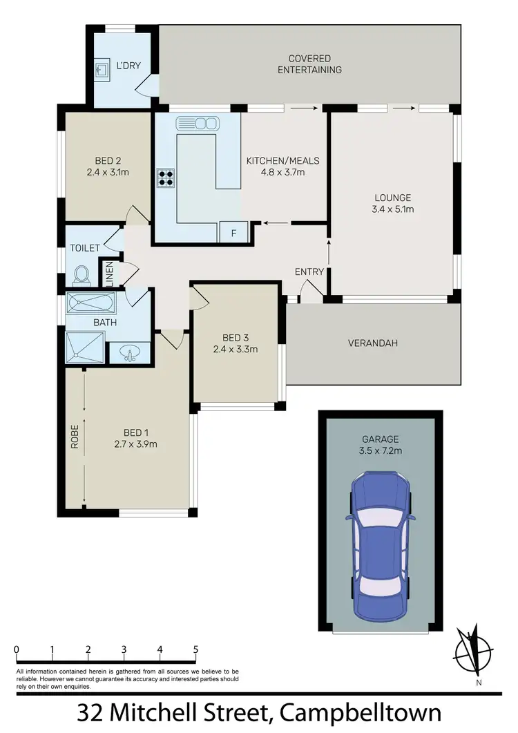 Floorplan of Homely house listing, 32 Mitchell Street, Campbelltown NSW 2560