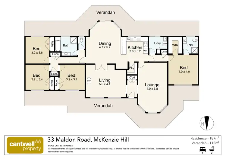 Floorplan of Homely house listing, 33 Maldon Road, Mckenzie Hill VIC 3451