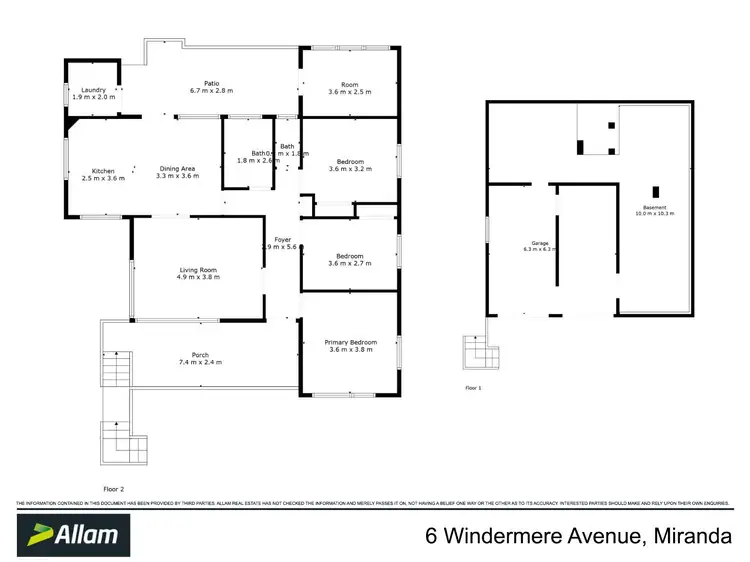 Floorplan of Homely house listing, 6 Windermere Avenue, Miranda NSW 2228
