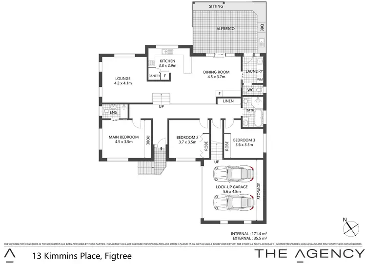 Floorplan of Homely house listing, 13 Kimmins Place, Figtree NSW 2525