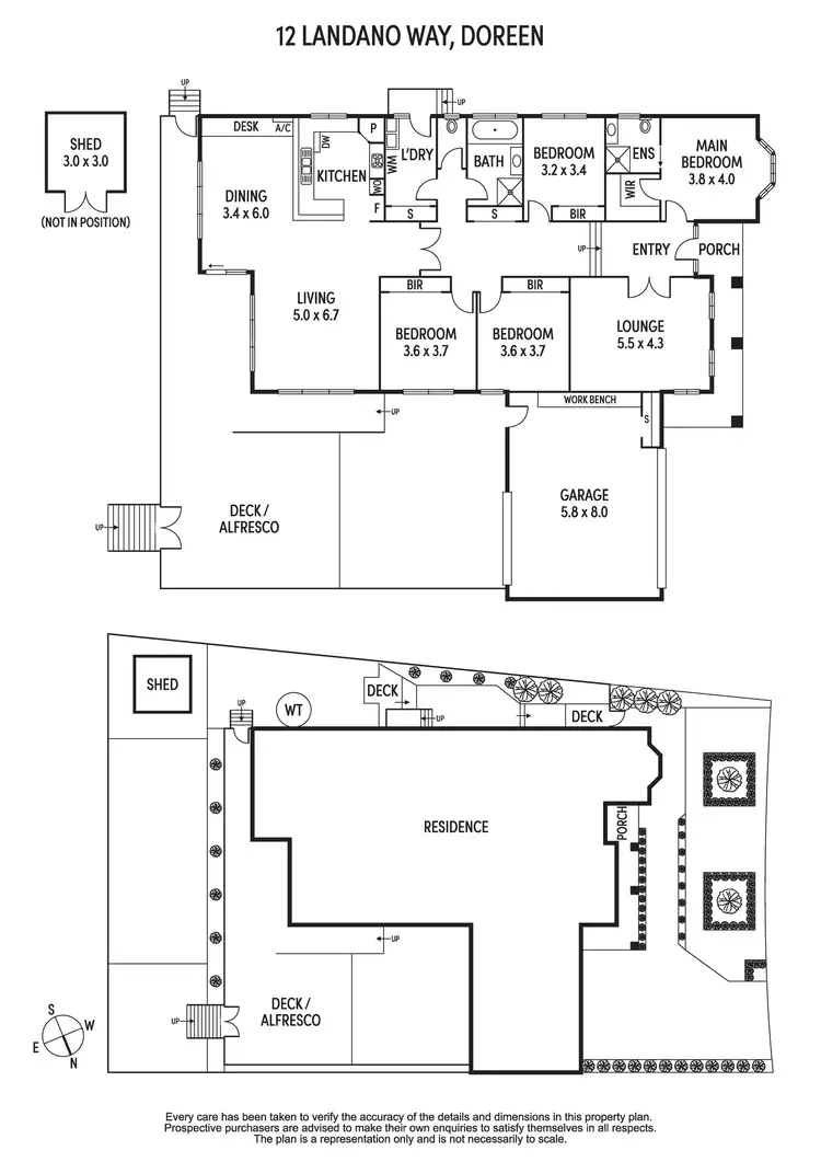 Floorplan of Homely house listing, 12 Landano Way, Doreen VIC 3754