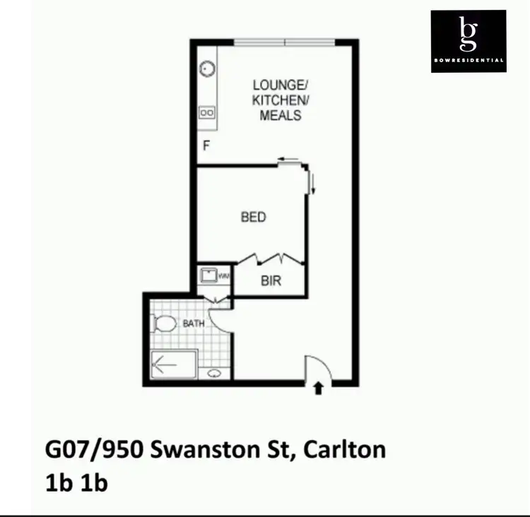 Floorplan of Homely apartment listing, G7/950 Swanston Street, Carlton VIC 3053